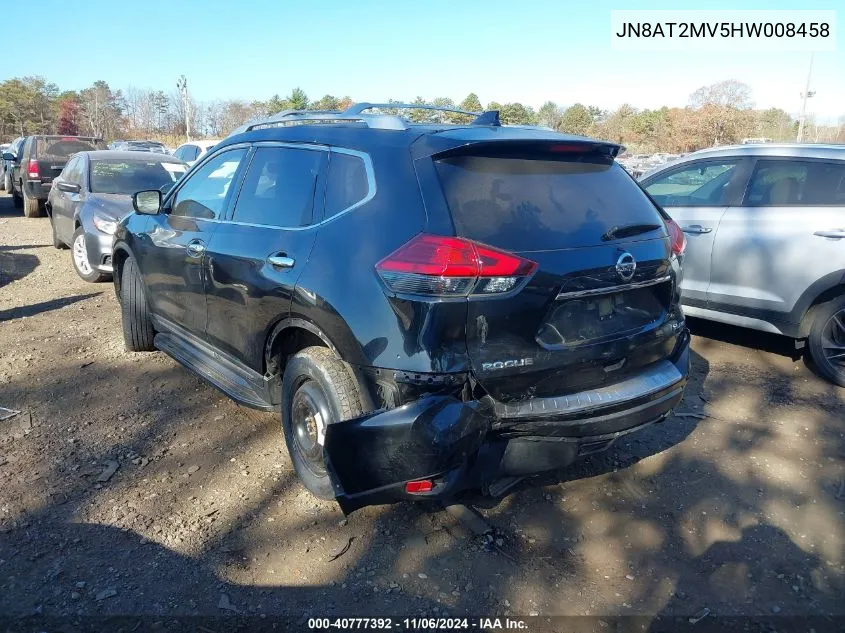 2017 Nissan Rogue Sl VIN: JN8AT2MV5HW008458 Lot: 40777392