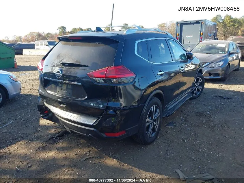 2017 Nissan Rogue Sl VIN: JN8AT2MV5HW008458 Lot: 40777392