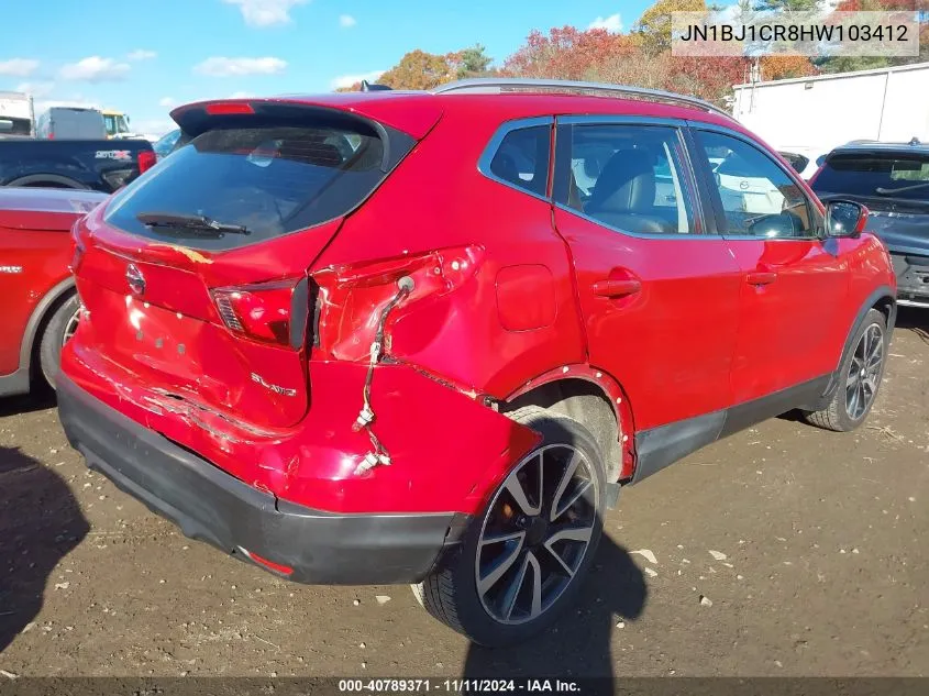 2017 Nissan Rogue Sport Sl VIN: JN1BJ1CR8HW103412 Lot: 40789371