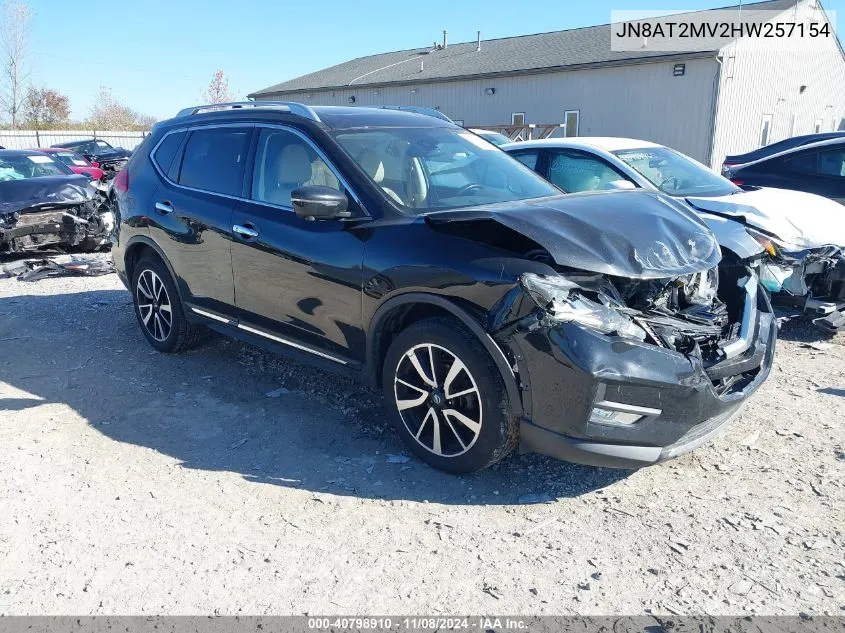 2017 Nissan Rogue Sl VIN: JN8AT2MV2HW257154 Lot: 40798910