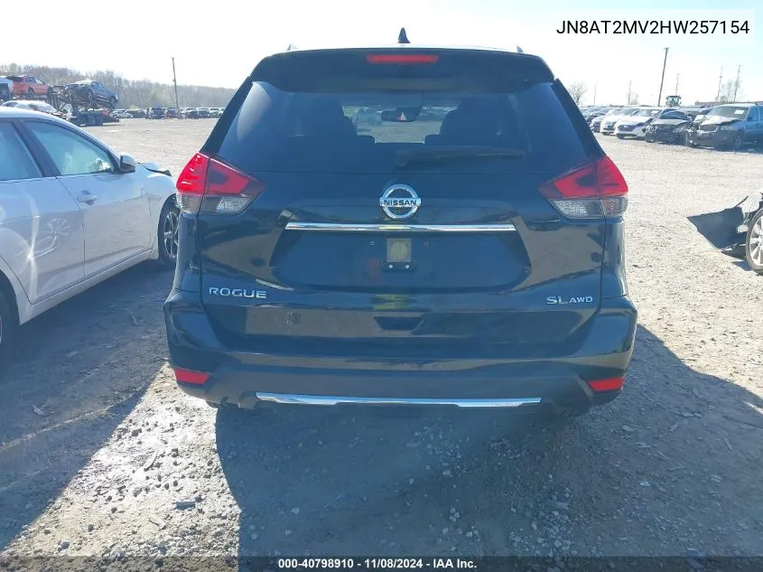 2017 Nissan Rogue Sl VIN: JN8AT2MV2HW257154 Lot: 40798910