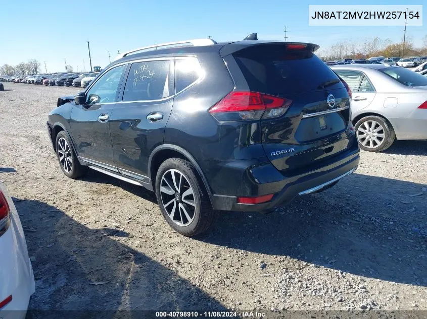 2017 Nissan Rogue Sl VIN: JN8AT2MV2HW257154 Lot: 40798910