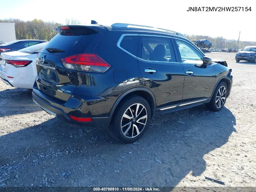 2017 Nissan Rogue Sl VIN: JN8AT2MV2HW257154 Lot: 40798910