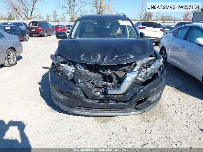 2017 Nissan Rogue Sl VIN: JN8AT2MV2HW257154 Lot: 40798910