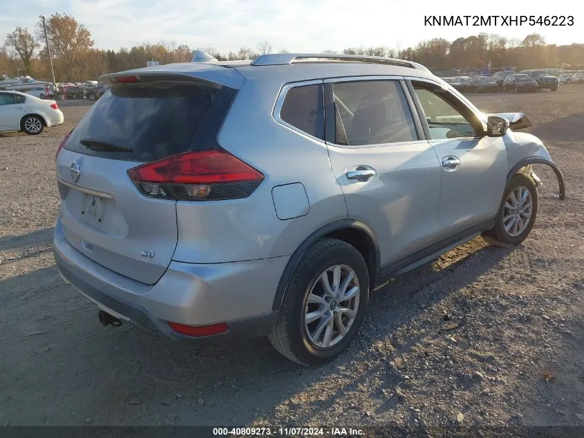 2017 Nissan Rogue Sv VIN: KNMAT2MTXHP546223 Lot: 40809273