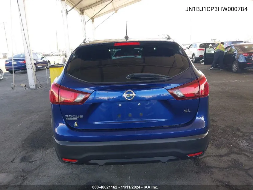 2017 Nissan Rogue Sport Sl VIN: JN1BJ1CP3HW000784 Lot: 40821162