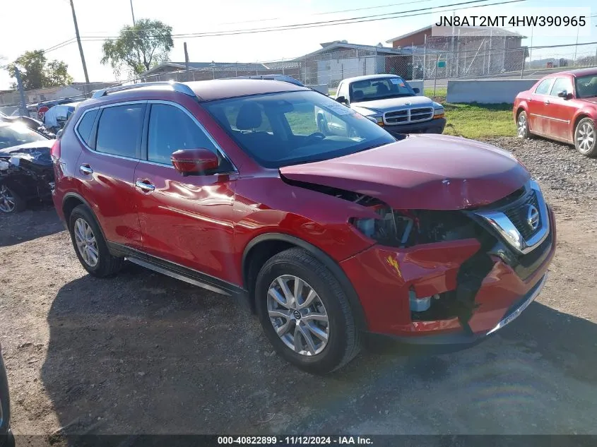 2017 Nissan Rogue Sv VIN: JN8AT2MT4HW390965 Lot: 40822899