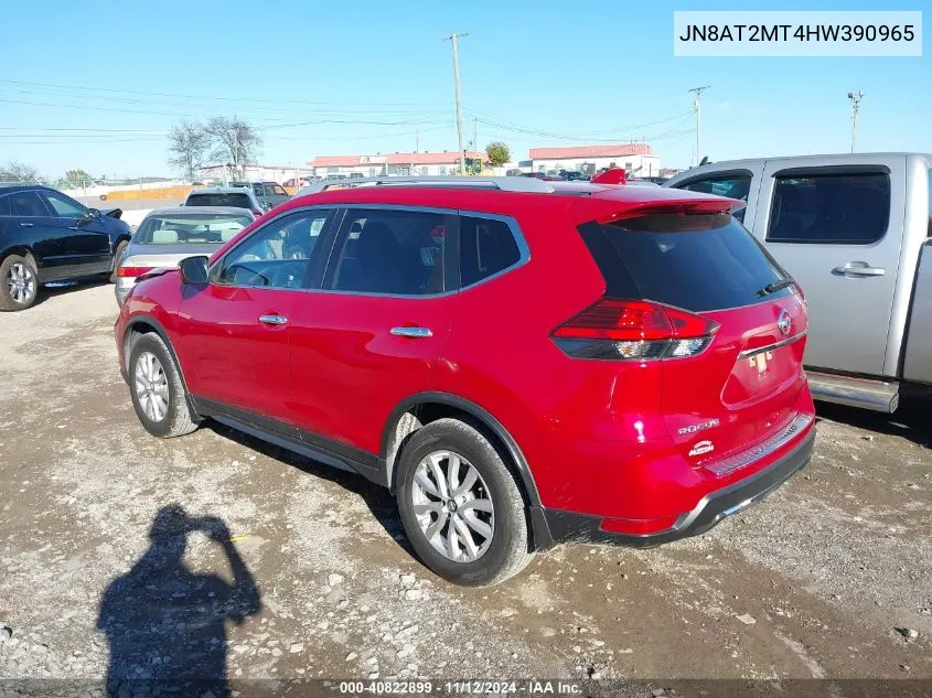 2017 Nissan Rogue Sv VIN: JN8AT2MT4HW390965 Lot: 40822899