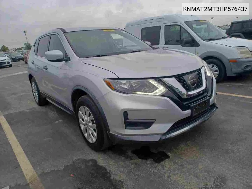 2017 Nissan Rogue S VIN: KNMAT2MT3HP576437 Lot: 40826324