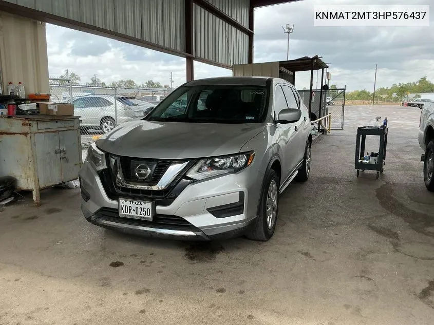 2017 Nissan Rogue S VIN: KNMAT2MT3HP576437 Lot: 40826324