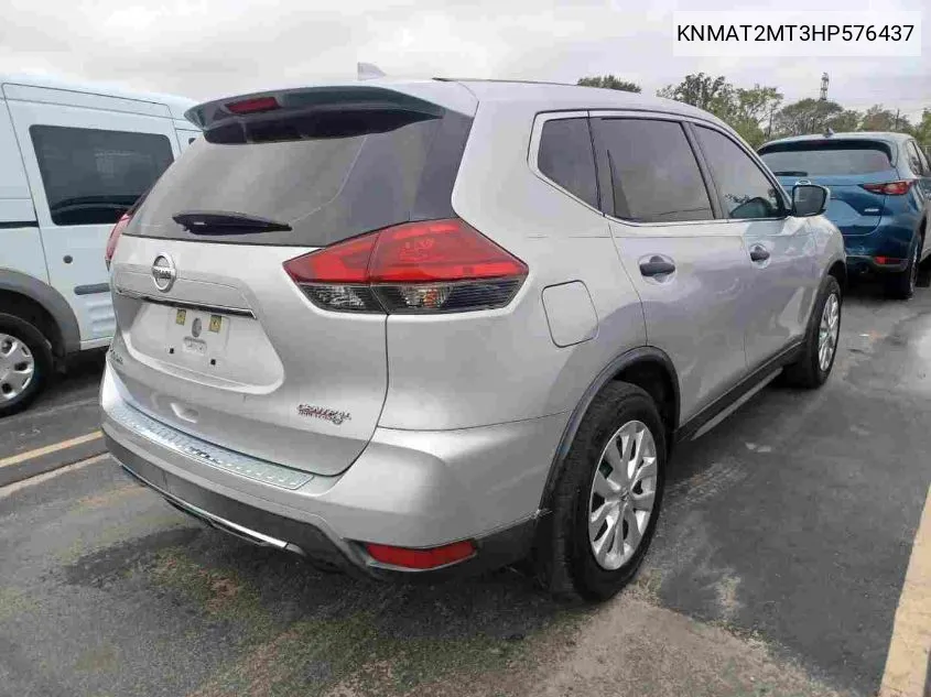 2017 Nissan Rogue S VIN: KNMAT2MT3HP576437 Lot: 40826324