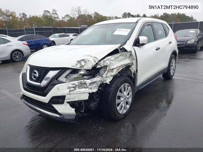 5N1AT2MT2HC794890 2017 Nissan Rogue S