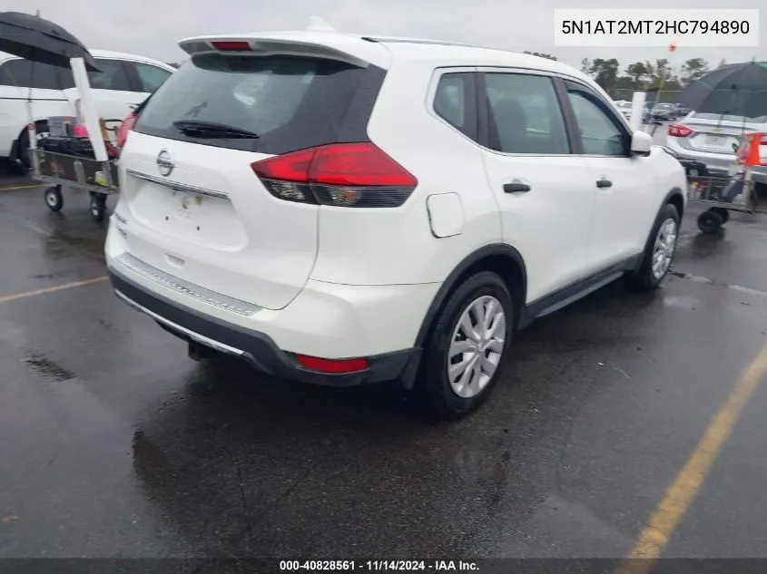 5N1AT2MT2HC794890 2017 Nissan Rogue S