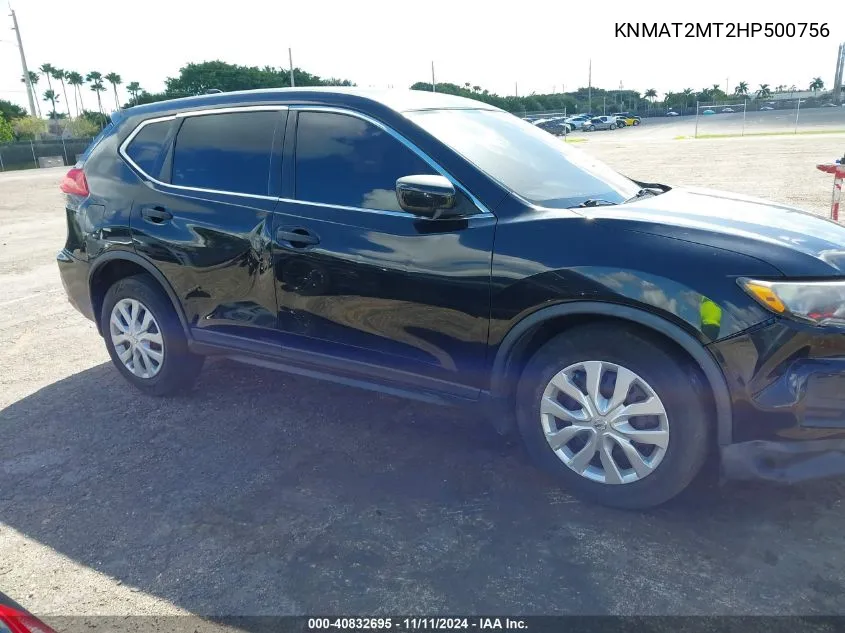 2017 Nissan Rogue S VIN: KNMAT2MT2HP500756 Lot: 40832695