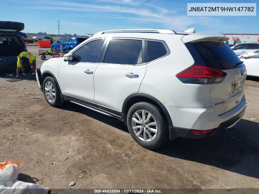 2017 Nissan Rogue Sv VIN: JN8AT2MT9HW147782 Lot: 40833504