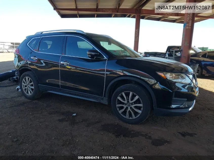 2017 Nissan Rogue Sv VIN: JN8AT2MT5HW152087 Lot: 40840474