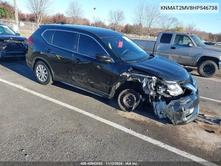 2017 Nissan Rogue S VIN: KNMAT2MV8HP546738 Lot: 40843055