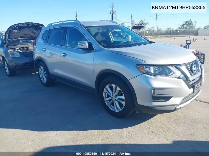 2017 Nissan Rogue Sv VIN: KNMAT2MT9HP563305 Lot: 40852550