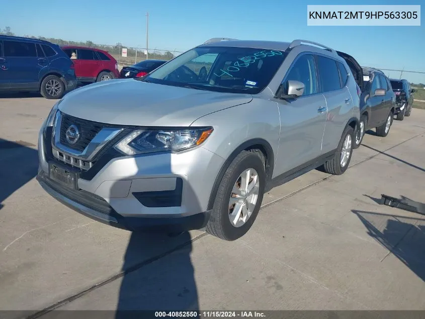 2017 Nissan Rogue Sv VIN: KNMAT2MT9HP563305 Lot: 40852550