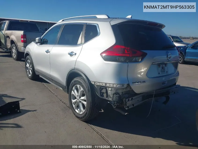 2017 Nissan Rogue Sv VIN: KNMAT2MT9HP563305 Lot: 40852550