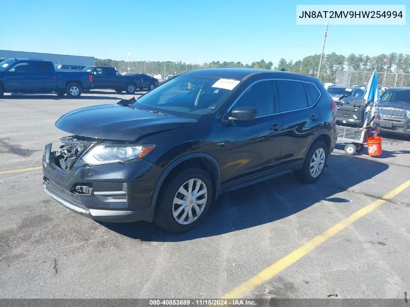 2017 Nissan Rogue S VIN: JN8AT2MV9HW254994 Lot: 40853689