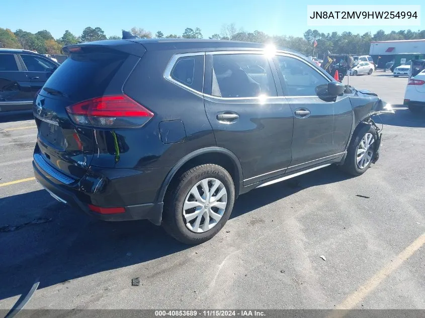 2017 Nissan Rogue S VIN: JN8AT2MV9HW254994 Lot: 40853689