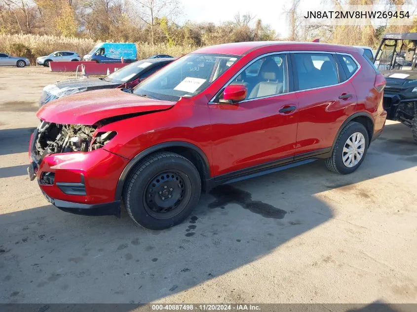 2017 Nissan Rogue S VIN: JN8AT2MV8HW269454 Lot: 40887498