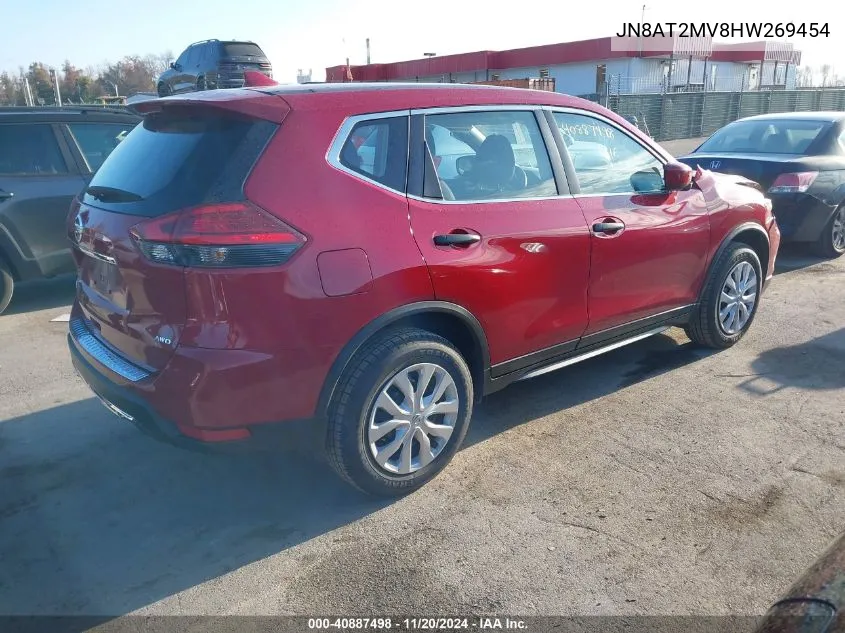 2017 Nissan Rogue S VIN: JN8AT2MV8HW269454 Lot: 40887498