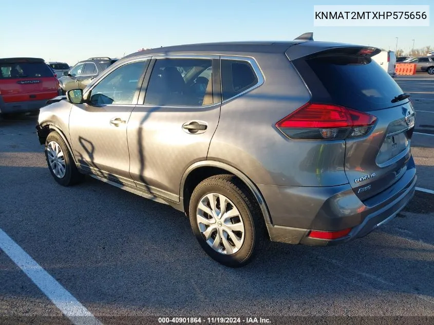 2017 Nissan Rogue S VIN: KNMAT2MTXHP575656 Lot: 40901864