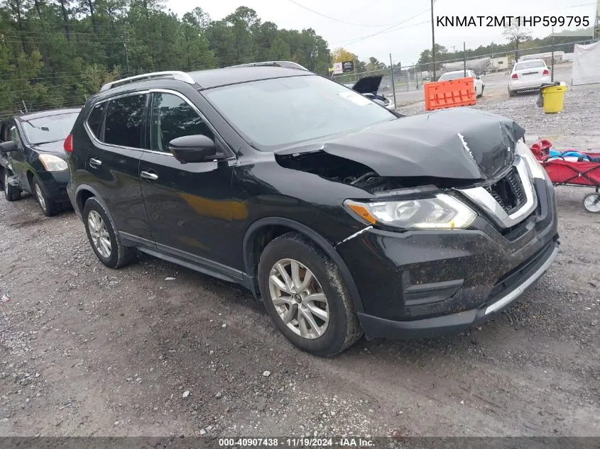 2017 Nissan Rogue Sv VIN: KNMAT2MT1HP599795 Lot: 40907438