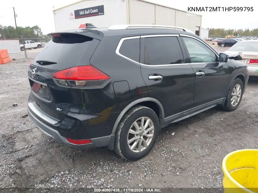 2017 Nissan Rogue Sv VIN: KNMAT2MT1HP599795 Lot: 40907438