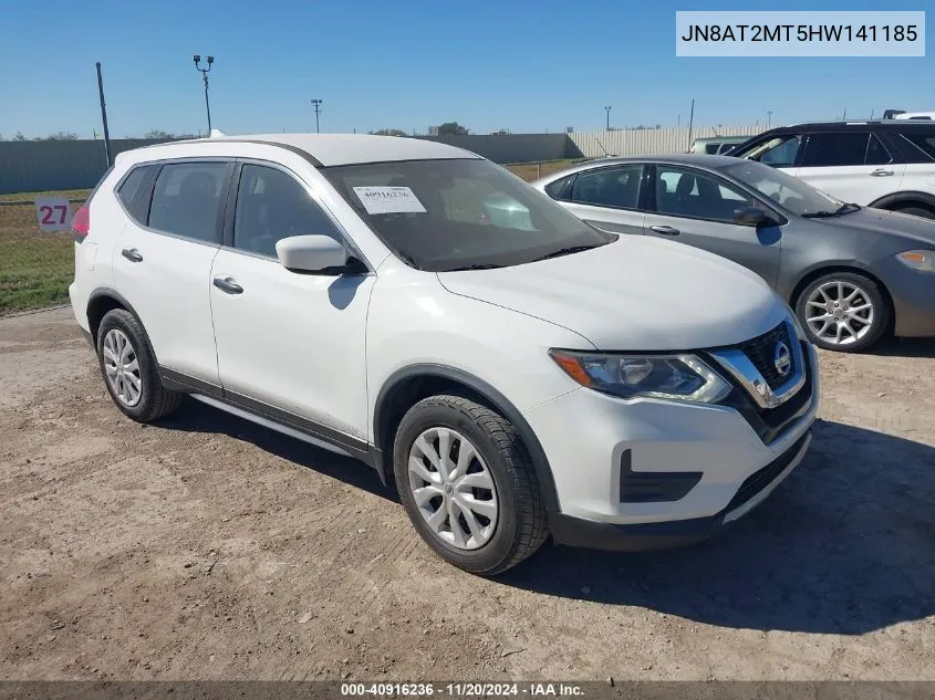 2017 Nissan Rogue S VIN: JN8AT2MT5HW141185 Lot: 40916236