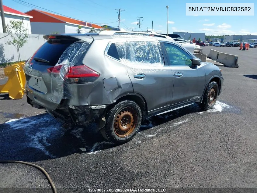 2018 Nissan Rogue Sv/Sl VIN: 5N1AT2MV8JC832582 Lot: 12073037