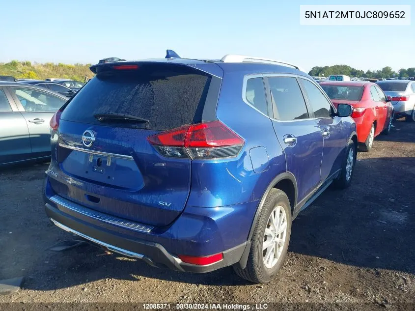 2018 Nissan Rogue VIN: 5N1AT2MT0JC809652 Lot: 12085371