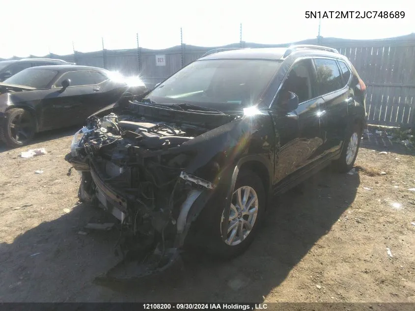 5N1AT2MT2JC748689 2018 Nissan Rogue S/Sl