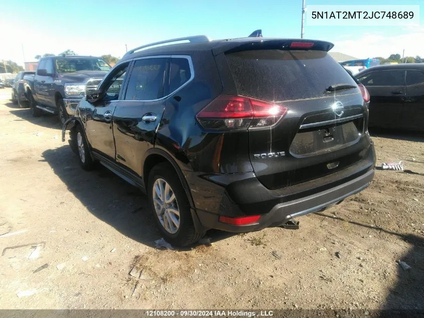 5N1AT2MT2JC748689 2018 Nissan Rogue S/Sl