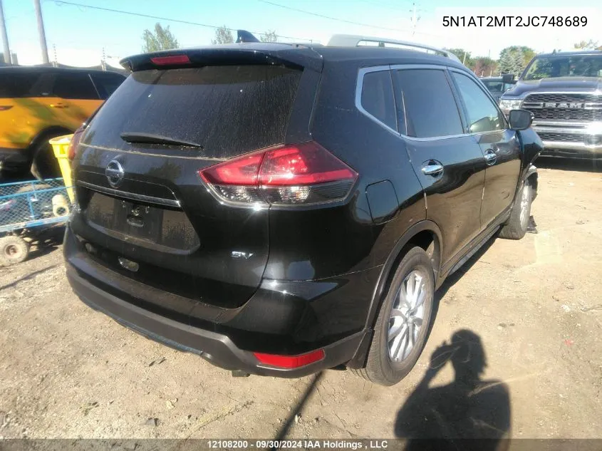 5N1AT2MT2JC748689 2018 Nissan Rogue S/Sl