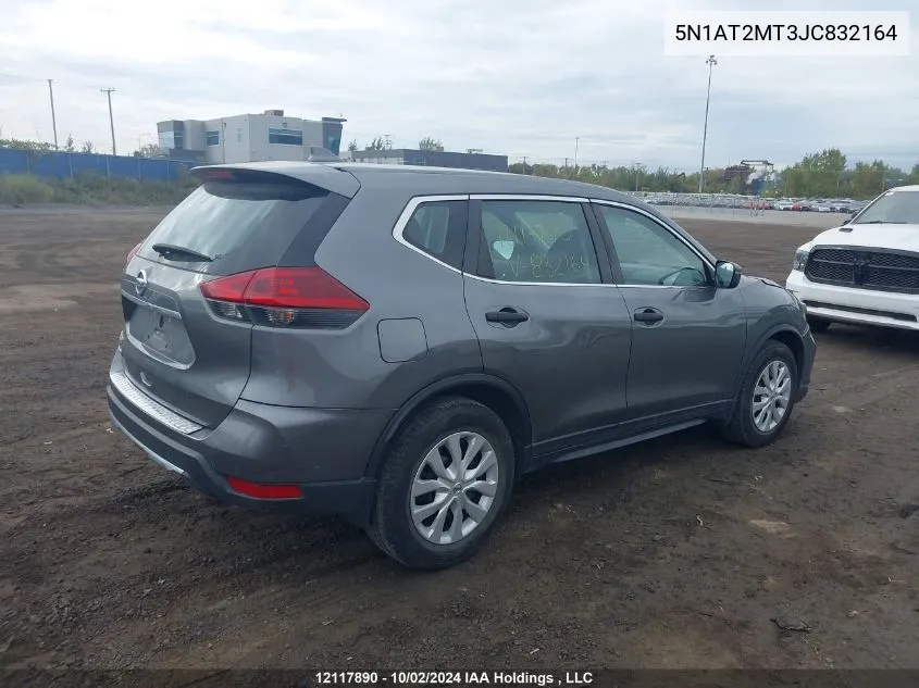 2018 Nissan Rogue VIN: 5N1AT2MT3JC832164 Lot: 12117890