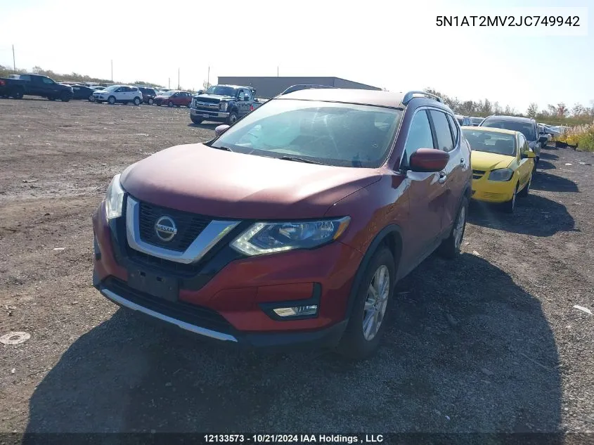 5N1AT2MV2JC749942 2018 Nissan Rogue