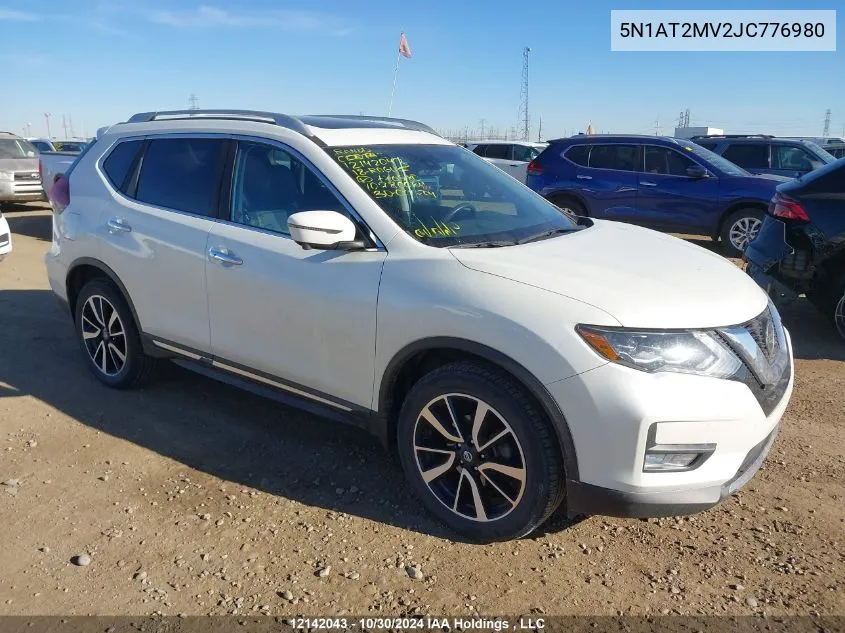 2018 Nissan Rogue VIN: 5N1AT2MV2JC776980 Lot: 12142043