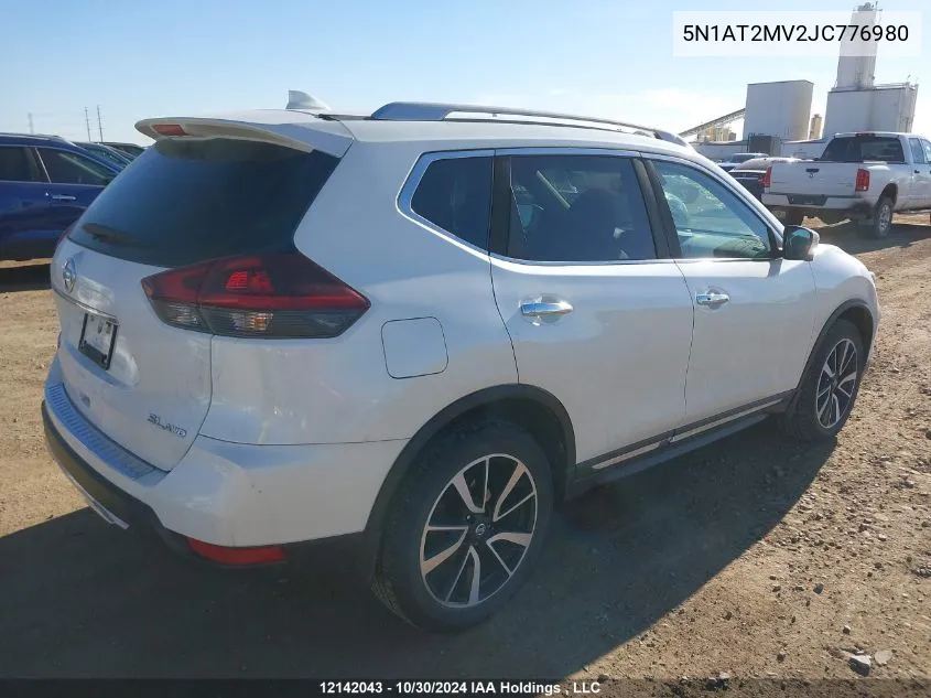 2018 Nissan Rogue VIN: 5N1AT2MV2JC776980 Lot: 12142043