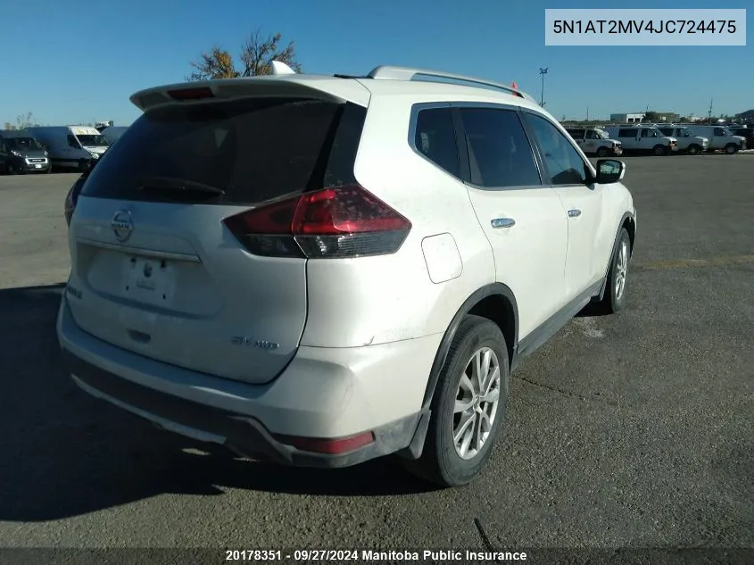 5N1AT2MV4JC724475 2018 Nissan Rogue Sv