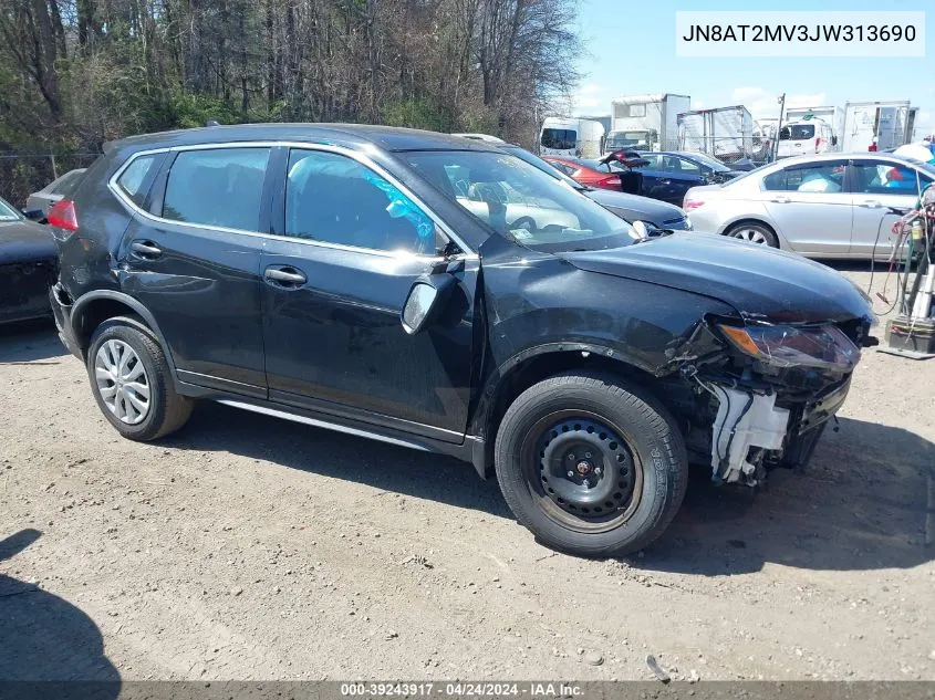 2018 Nissan Rogue S VIN: JN8AT2MV3JW313690 Lot: 39243917