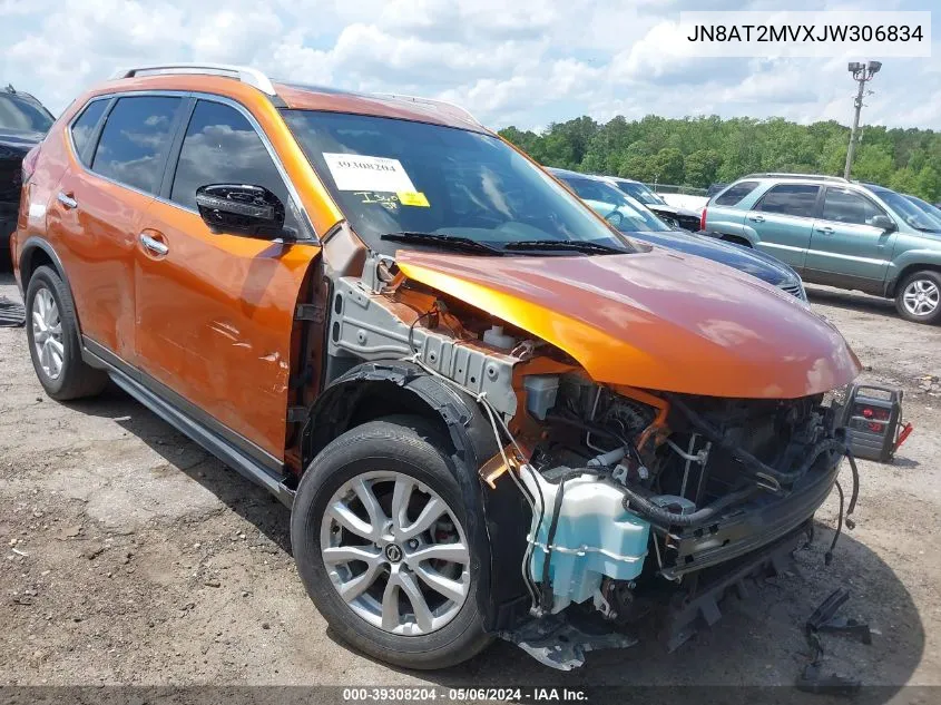 JN8AT2MVXJW306834 2018 Nissan Rogue Sv