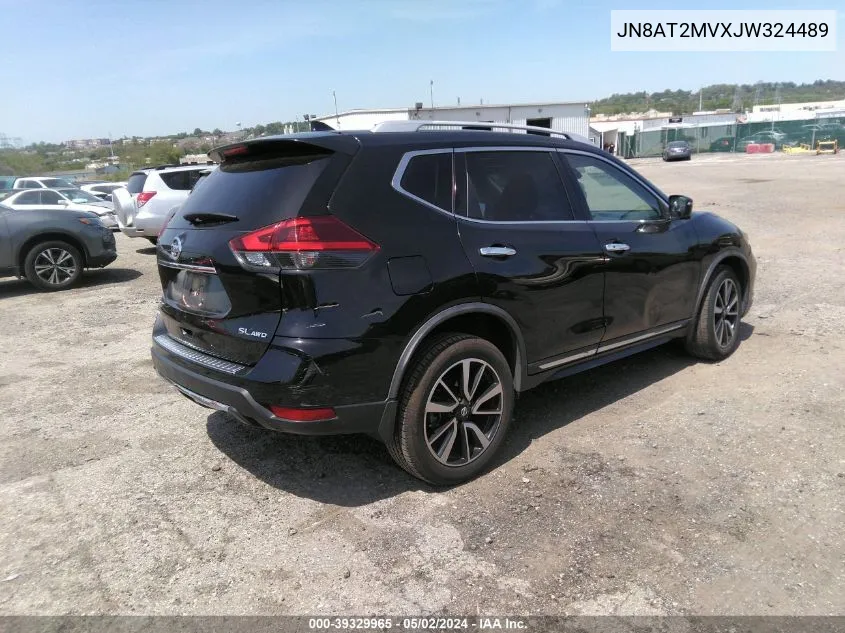 2018 Nissan Rogue Sl VIN: JN8AT2MVXJW324489 Lot: 39329965