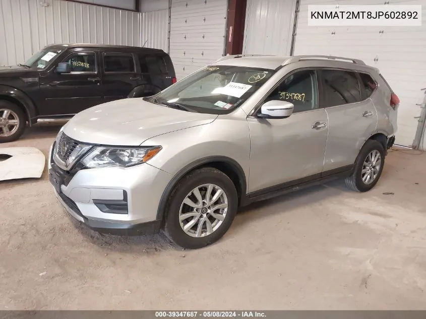 2018 Nissan Rogue Sv VIN: KNMAT2MT8JP602892 Lot: 39347687