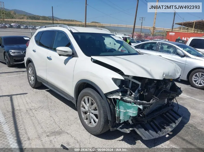 2018 Nissan Rogue Sv VIN: JN8AT2MT5JW492393 Lot: 39367922