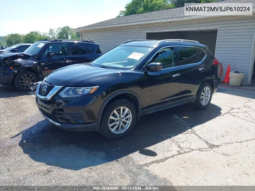 2018 Nissan Rogue Sv VIN: KNMAT2MV5JP610224 Lot: 39384089