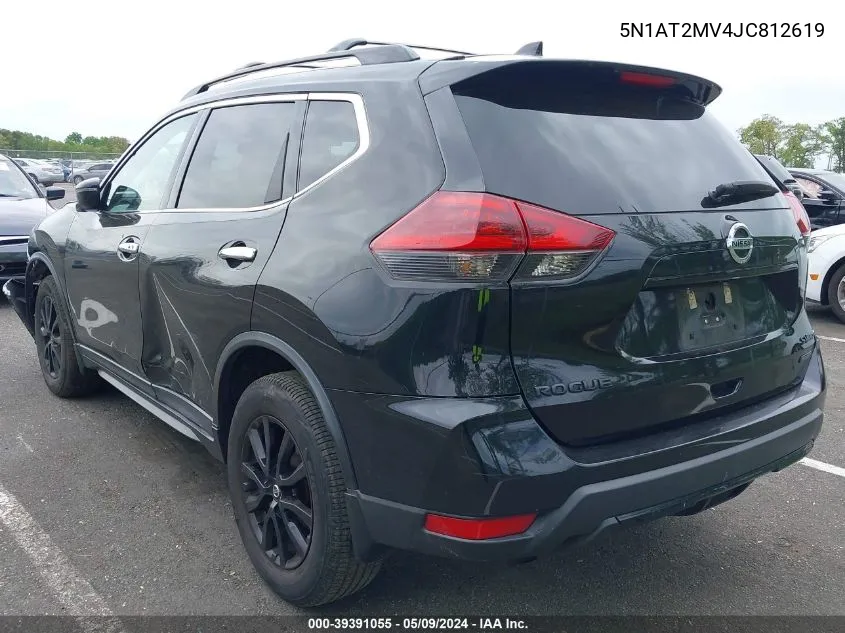 2018 Nissan Rogue Sv VIN: 5N1AT2MV4JC812619 Lot: 39391055