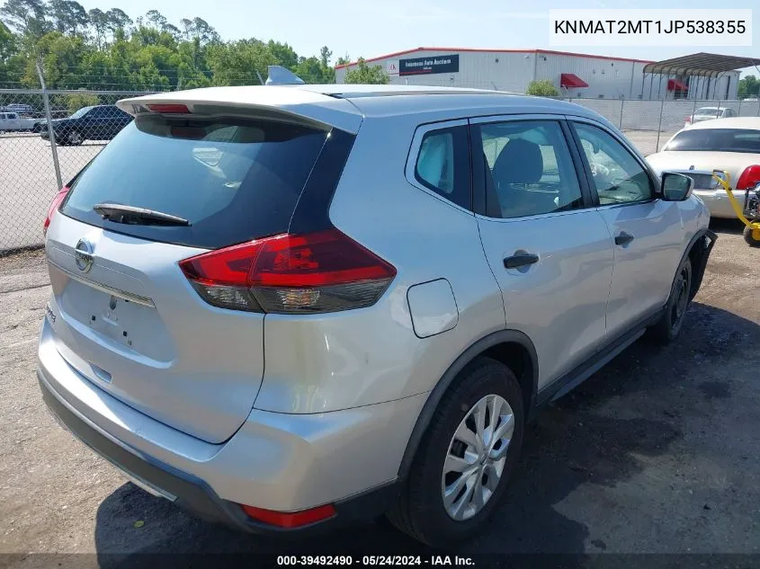 2018 Nissan Rogue S/Sv VIN: KNMAT2MT1JP538355 Lot: 39492490